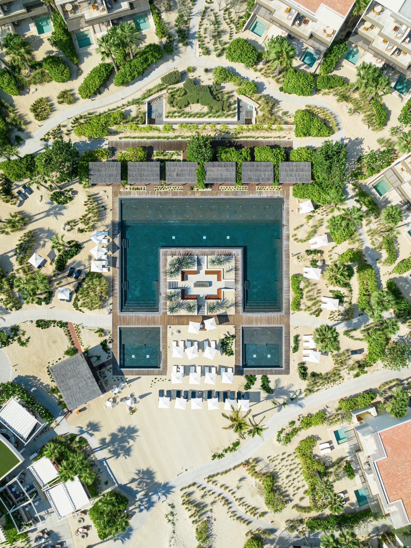 A Four Seasons resort from above